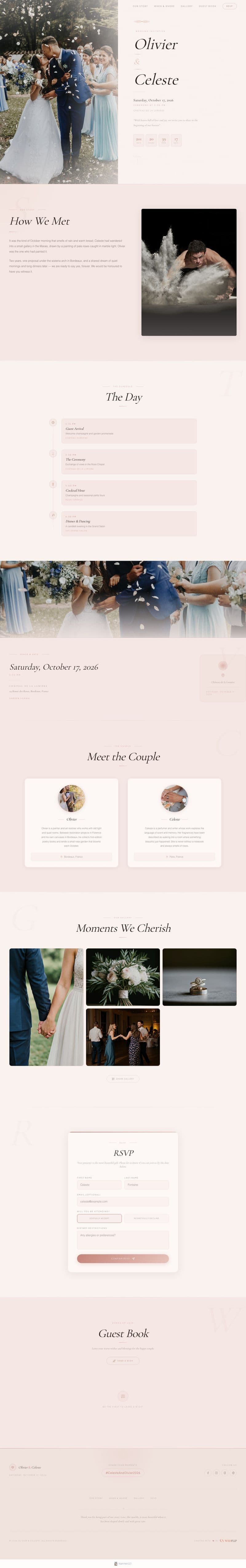 blush-marble template preview